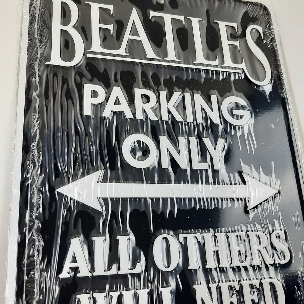 Beatles Metal 12x8 Parking Sign 60s BAND Fan Music Home Bar Man Cave Decor Gift - Picture 3 of 6